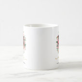 オーダーメイドの花輪付きフォト「史上最高のママ」ギフト コーヒーマグカップ (中央)