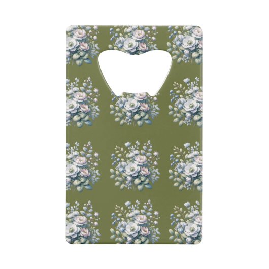 オーダーメイドの花 クレジットカード栓抜き (正面)