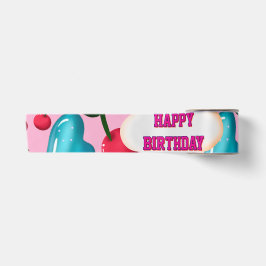 オーダーメイドの蝶々誕生日パーティーマッチングセット サテンリボン