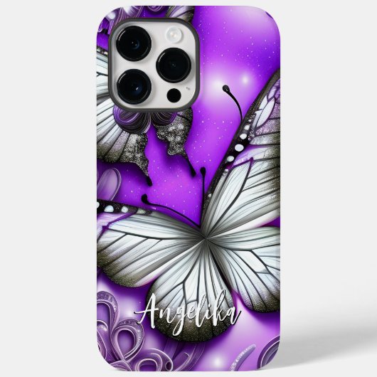 オーダーメイドの蝶 Case-Mate iPhoneケース (裏面)