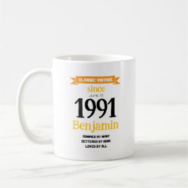 オーダーメイドの誕生日ギフト コーヒーマグカップ