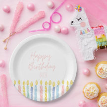 オーダーメイドの誕生日パーティープレート
