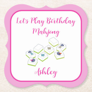 オーダーメイドの誕生日麻雀グッズ ペーパーコースター