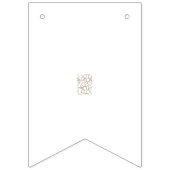 オーダーメイドの誕生日＆お祝い用バンティング バンティングフラッグ (第1の旗)