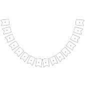 オーダーメイドの誕生日＆お祝い用ペンダント バンティングフラッグ (全)