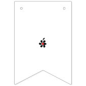 オーダーメイドの誕生日＆お祝い用ペンダント バンティングフラッグ (第3の旗)