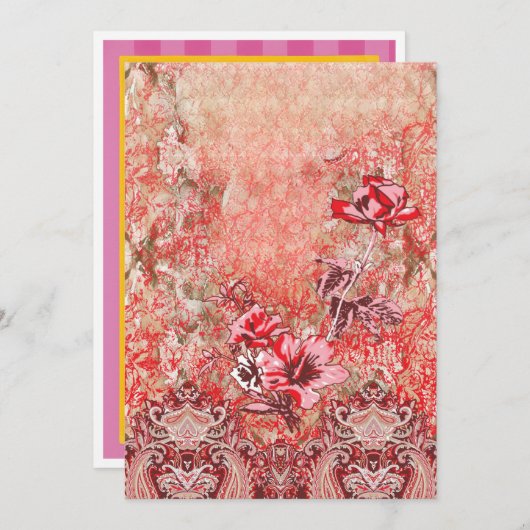 オーダーメイドの誕生日、結婚式、卒業式の招待状 案内状 (正面/裏面)