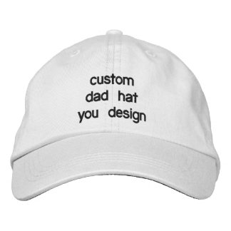 オーダーメイドの調整可能なDad Hat 刺繍入りキャップ
