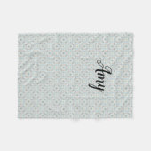 オーダーメイドの貝殻柄フリースケット フリースブランケット (正面(横))