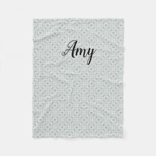 オーダーメイドの貝殻柄フリースケット フリースブランケット (正面)