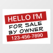 オーダーメイドの販売広告 ウィンドウサイン (シート)