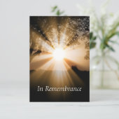 オーダーメイドの追悼式 美しいサンシャイン招待状 招待状 (スタンド正面)