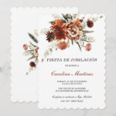 オーダーメイドの退職パーティー招待状 招待状 (正面/裏面)