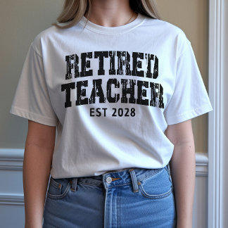 オーダーメイドの退職記念Tシャツ、引退した先生へのプレゼント Tシャツ
