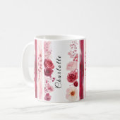 オーダーメイドの野の花マグ コーヒーマグカップ (正面左)