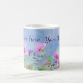 オーダーメイドの野の花 フラワー コーヒーマグ コーヒーマグカップ (中央)