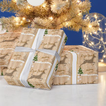 オーダーメイドの雌鹿のクリスマス・ボール オーナメント 木製背景