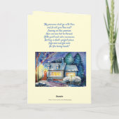 オーダーメイドの雪の結晶と星 新年 シーズンカード (裏面)