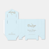 オーダーメイドの青い金のクロス　バウティズム　ありがとう　洗礼 フェイバーボックス (折り畳みなし)