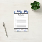 オーダーメイドの青と白の罫線ToDoリスト ポストイット (オフィス)