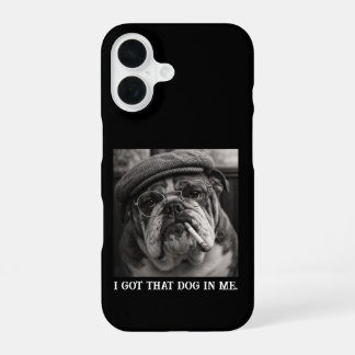 オーダーメイドの面白い犬の写真ギフト "犬を飼ってるってマジ" iPhone 16ケース