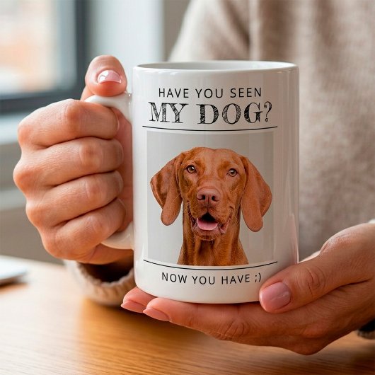 オーダーメイドの面白い犬の写真入りグッズ コーヒーマグカップ