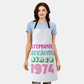 オーダーメイドの面白い50歳の誕生日の引用句 エプロン (着用した状態)
