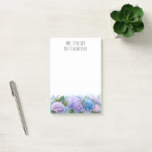 オーダーメイドの額紫陽花の花の先生への感謝 ポストイット (オフィス)