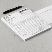 オーダーメイドの顧客請求書フォーム | 会社名 ノートパッド