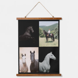 オーダーメイドの馬の写真・ウマのインテリアアート 吊り下げ型タペストリー