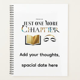 オーダーメイドの高級"Just One More Chapter"プランナー プランナー手帳
