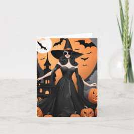 オーダーメイドの魔女のような雰囲気の折りたたみカード シーズンカード