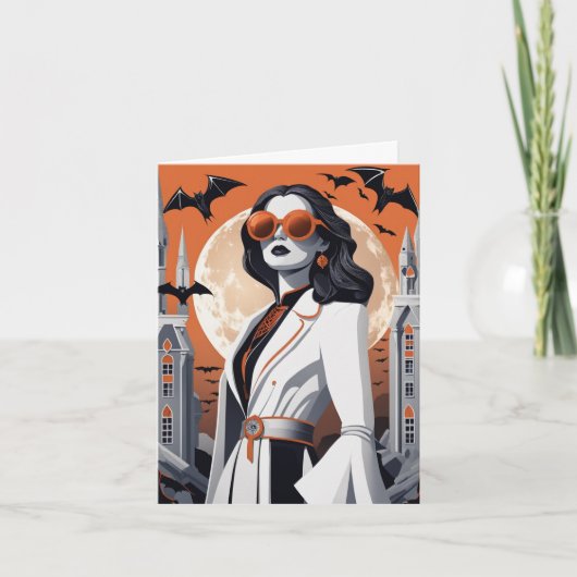 オーダーメイドの魔女のような雰囲気の折りたたみカード シーズンカード (正面)