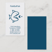 オーダーメイドの魚が魚を食べるビジネス 名刺 (正面/裏面)