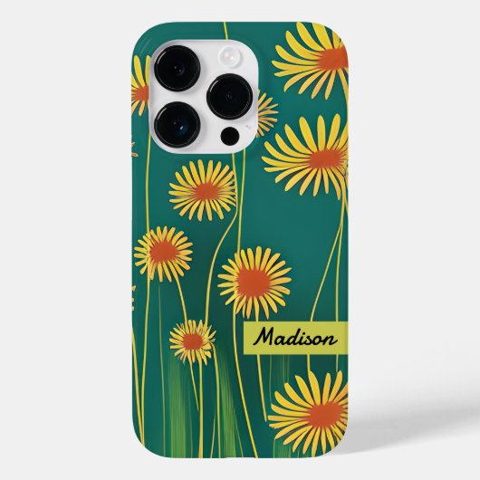 オーダーメイドの黄色い野の花 Case-Mate iPhoneケース (裏面)