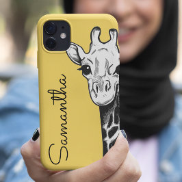 オーダーメイドの黄色のキリン iPhone 11 ケース