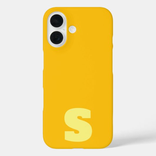 オーダーメイドの黄色のiPhone/iPadケース Case-Mate iPhoneケース (裏面)