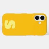 オーダーメイドの黄色のiPhone/iPadケース Case-Mate iPhoneケース (裏面 (横))
