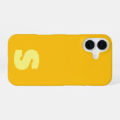 オーダーメイドの黄色のiPhone/iPadケース iPhone 16ケース (裏面横)