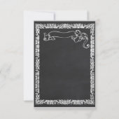 オーダーメイドの黒板男子パーティ招待状レトロなおもちゃ 招待状 (裏面)