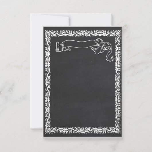 オーダーメイドの黒板男子パーティ招待状 レトロなおもちゃ 招待状 (裏面)