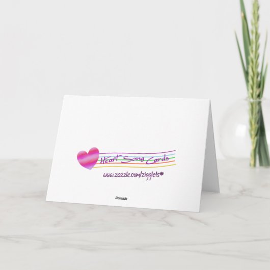 オーダーメイドの10周年結婚記念日カード カード (裏面)