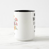 オーダーメイドの11月誕生花 - 名前入り マグカップ (中央)