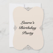 オーダーメイドの16歳誕生日パーティー招待状 招待状 (裏面)