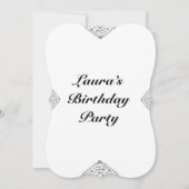 オーダーメイドの16歳誕生日パーティー招待状 招待状 (裏面)