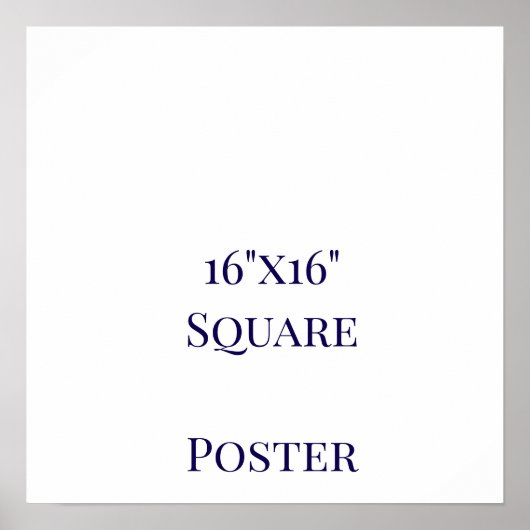 オーダーメイドの16"x16" ポスター (正面)