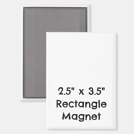 オーダーメイドの2.5" x 3.5"角形 マグネット (正面/裏面)