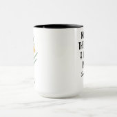 オーダーメイドの3月誕生花 - 名前入りギフト マグカップ (中央)