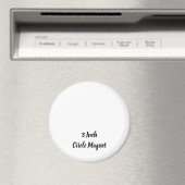オーダーメイドの3" 丸型 マグネット (インサイチュ (食洗機))