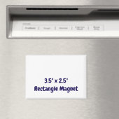オーダーメイドの3.5" x 2.5"の長方形 マグネット (インサイチュ (食洗機))